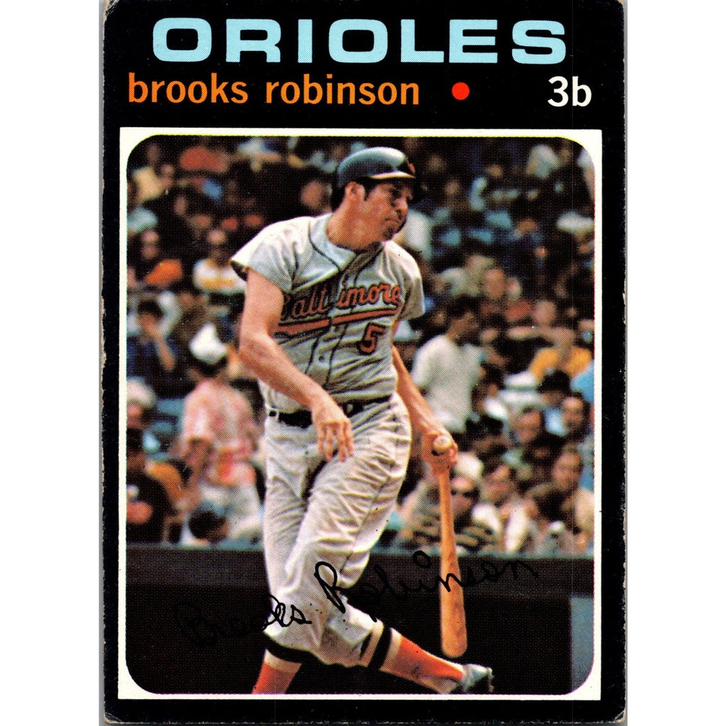1971 Topps Brooks Robinson #300 Baltimore Orioles vintage baseball card front in EX MT condition
