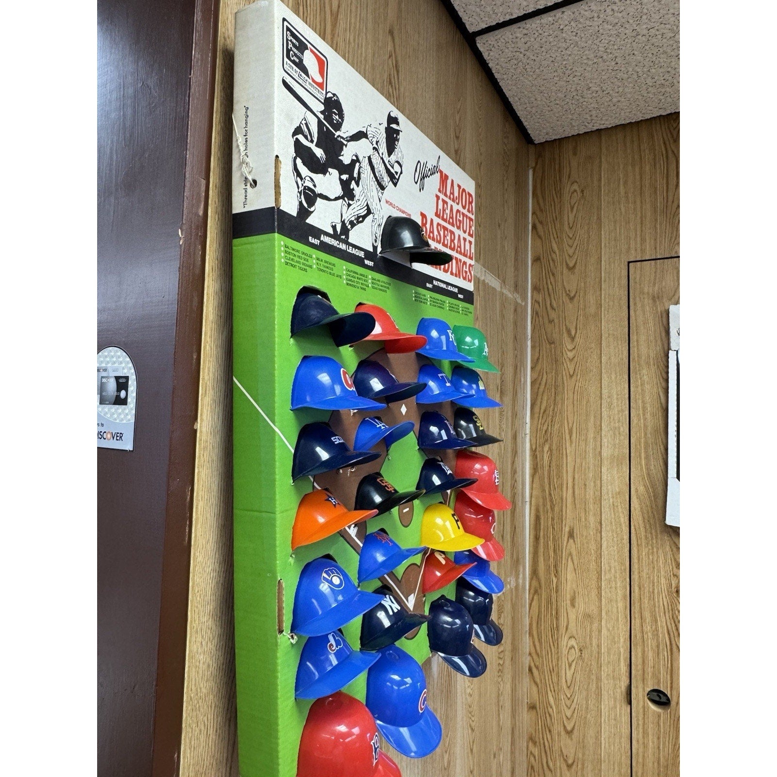 Rare Vintage MLB 1977 Major League Baseball Cap Hat Standings Board Display