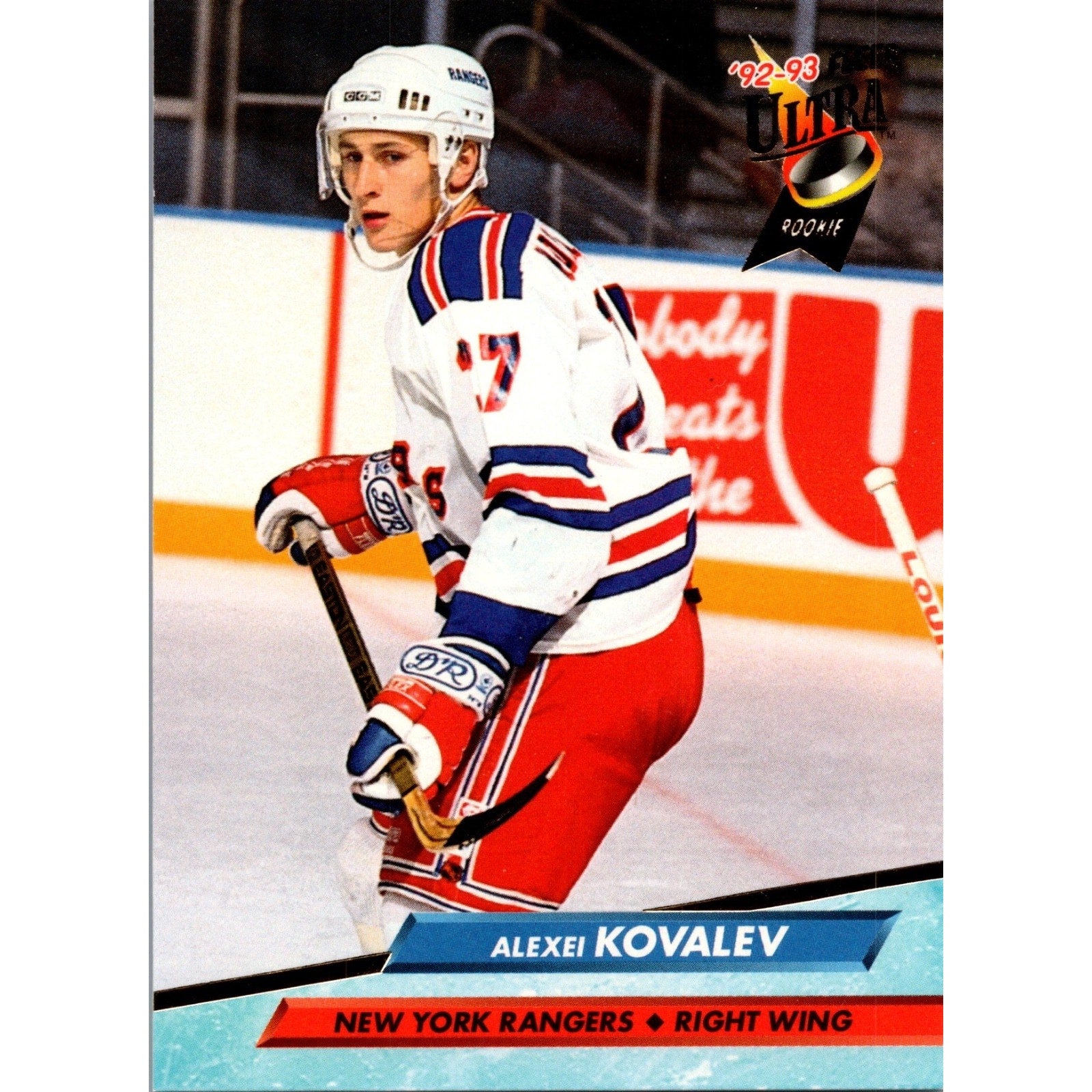 Alexei Kovalev 1992-93 Fleer Ultra Rookie Card #137 NY Rangers NHL RC Mint