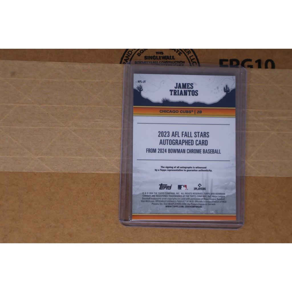 James Triantos 2024 Topps Bowman Chrome Arizona Fall Stars Auto /150 #AFL-JT