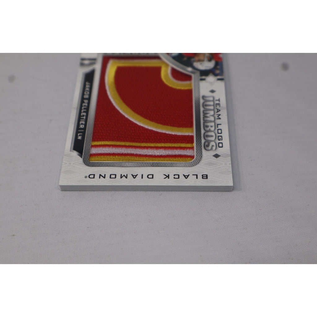 Jakob Pelletier Calgary Flames 2023-24 Black Diamond Team Logo Jumbos #RTL-JP