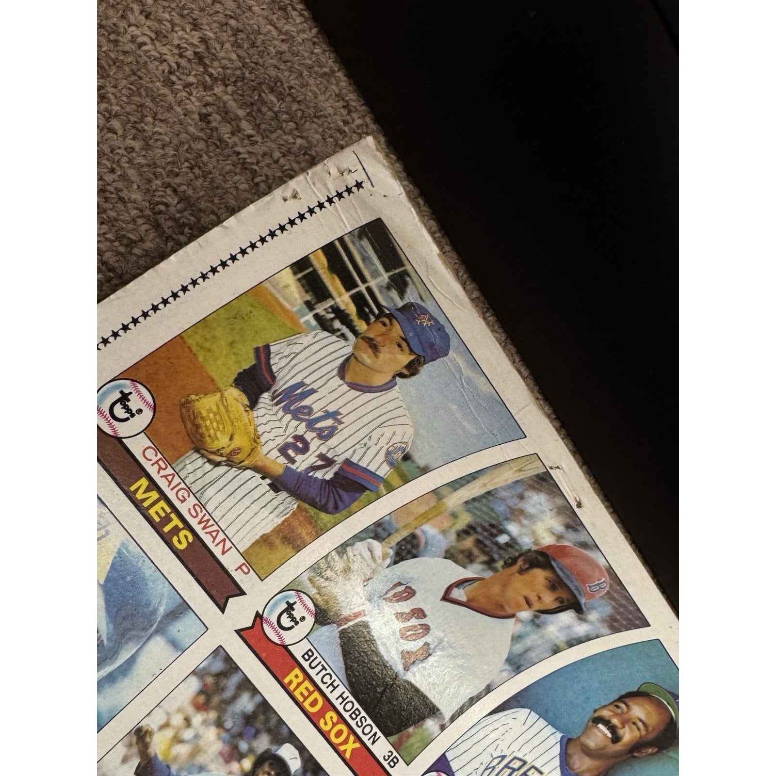 1979 Topps Baseball Card Full Sheet Uncut 144 Cards Roll Vintage Ozzie Smith RC