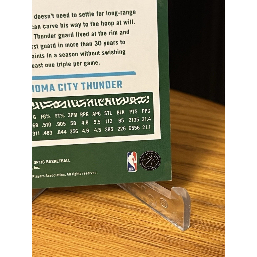 2023 Donruss Optic #104 Shai Gilgeous-Alexander Green Disco Fast Break Prizm /5