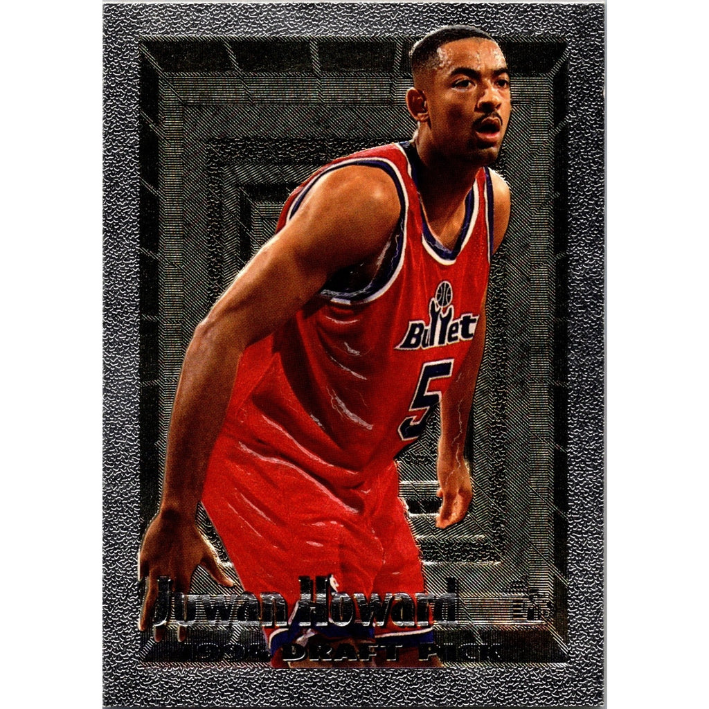 Juwan Howard 1995 Topps #105 1994 Draft Pick Silver Foil Rookie Bullets Mint