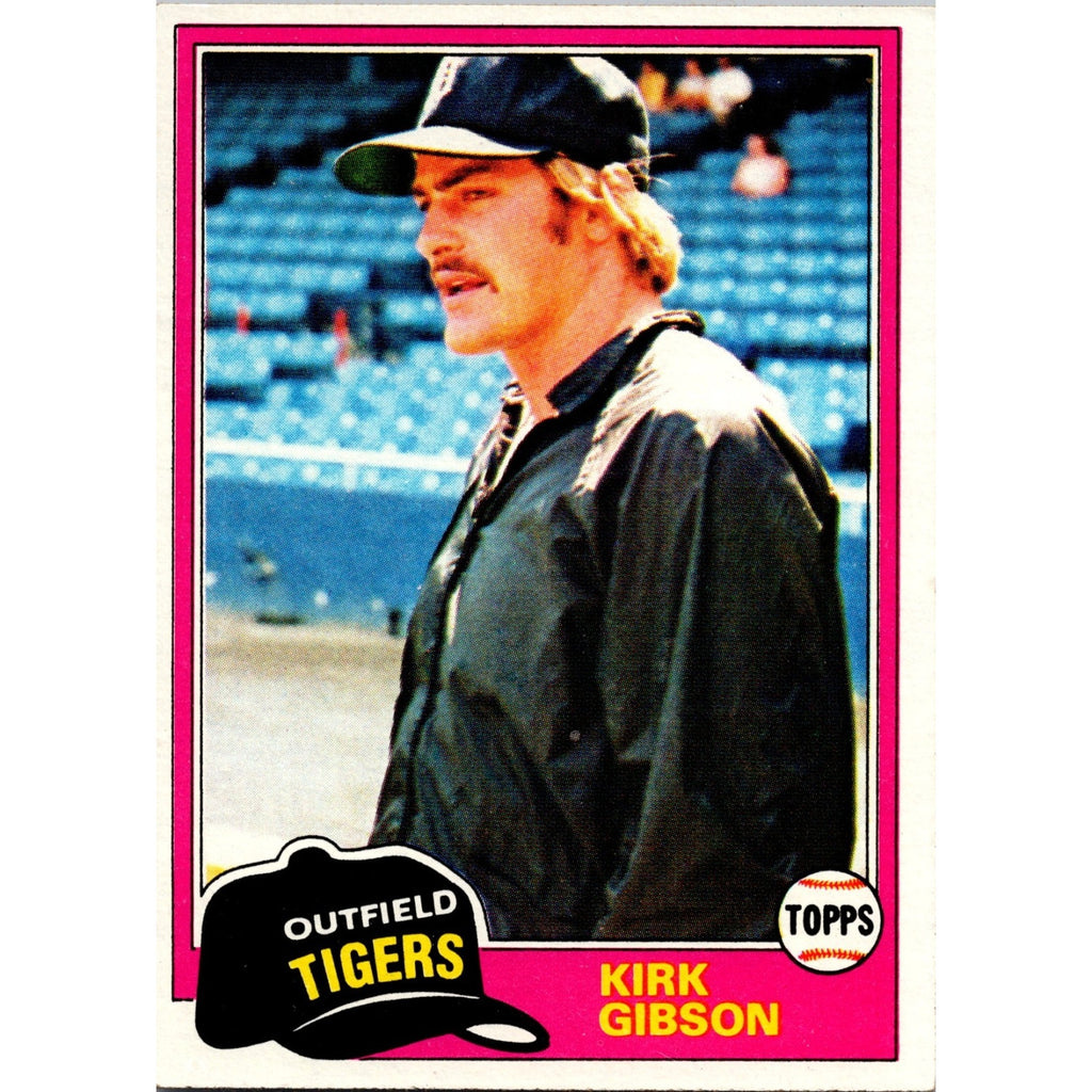 Kirk Gibson 1981 Topps #315 Rookie RC Detroit Tigers Vintage Baseball Card