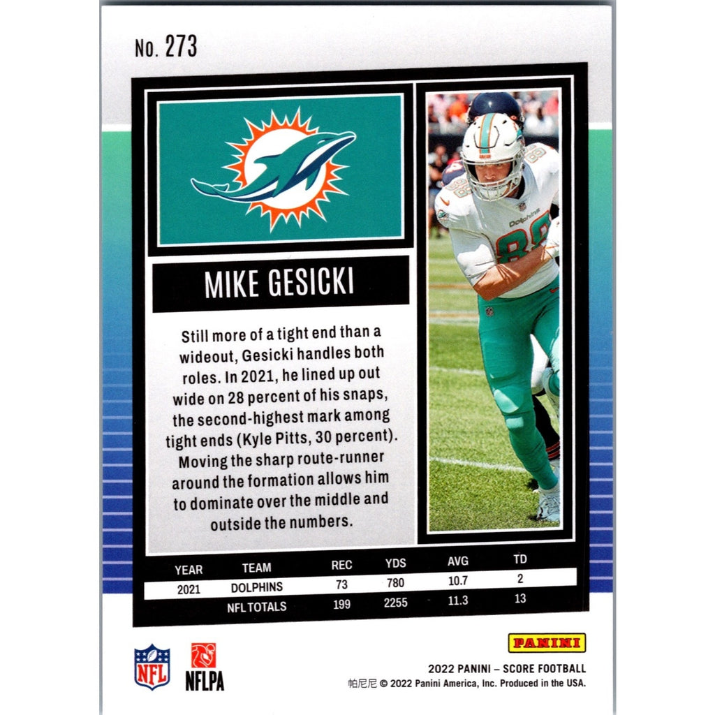 Mike Gesicki 2022 Score Racer /199 #273 Mint