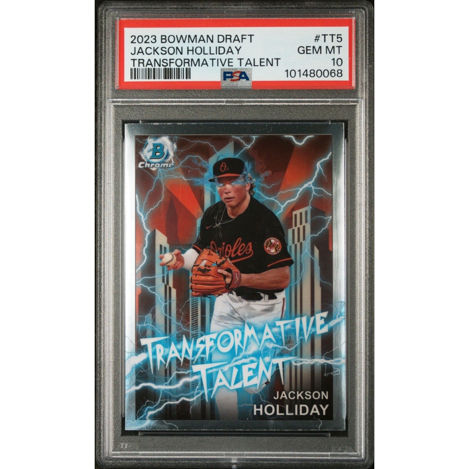 Jackson Holliday 2023 Bowman Draft Transformative Talent #TT-5 PSA 10 GEM MINT