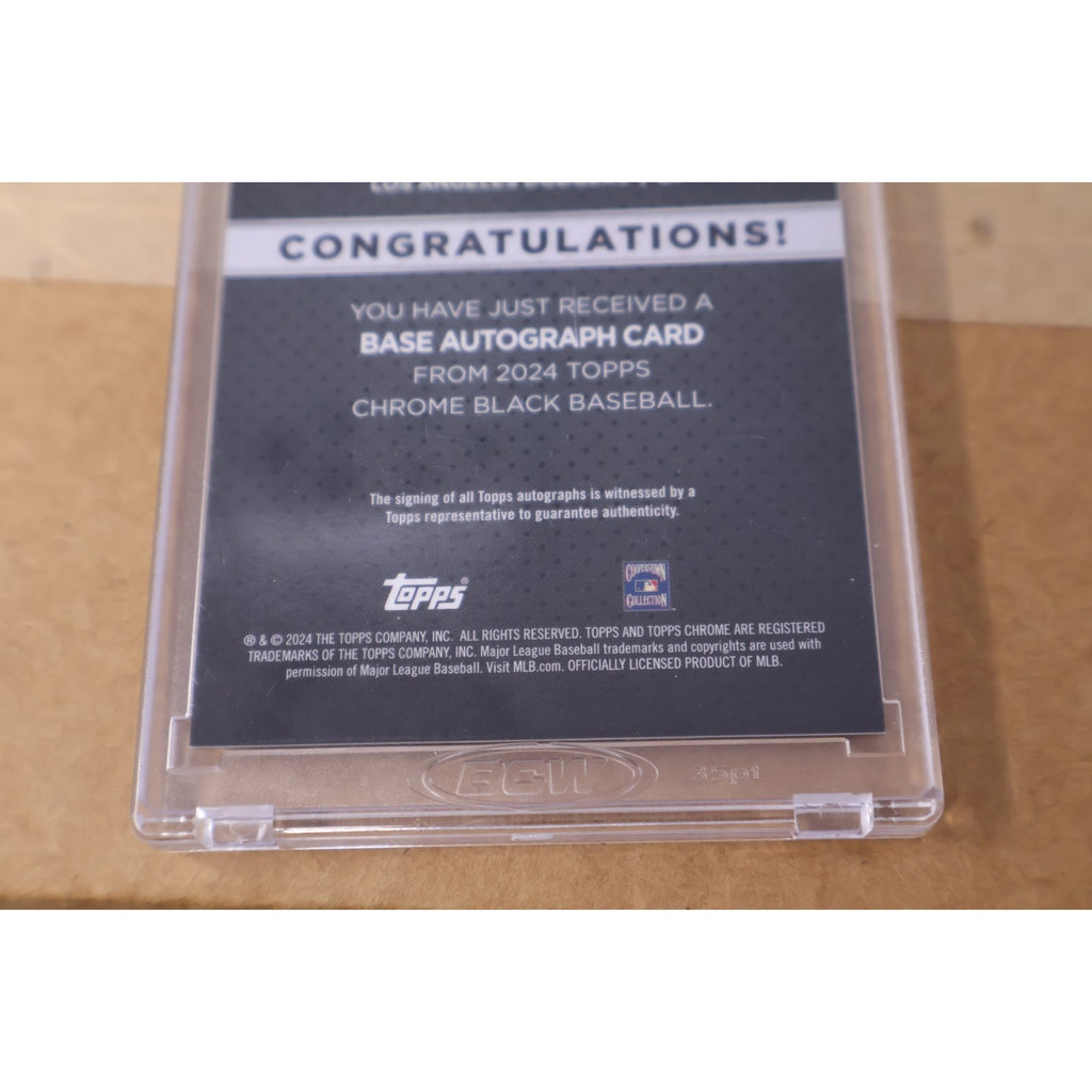 Kenny Lofton 2024 Topps Chrome Black Autograph Card #CBA-KL /50