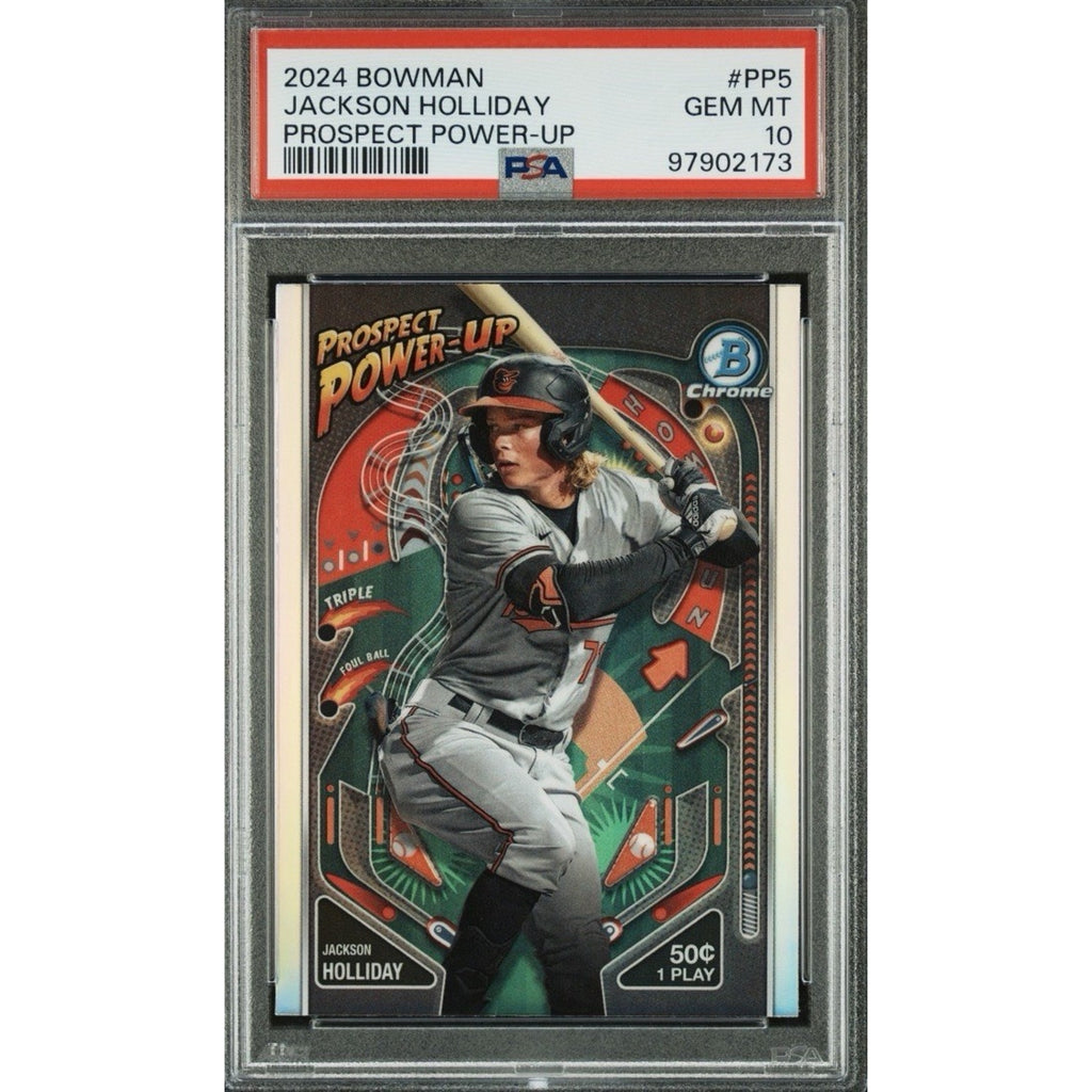 Jackson Holliday 2024 Bowman Prospect Power-Up #PP5 PSA 10 Rookie Orioles
