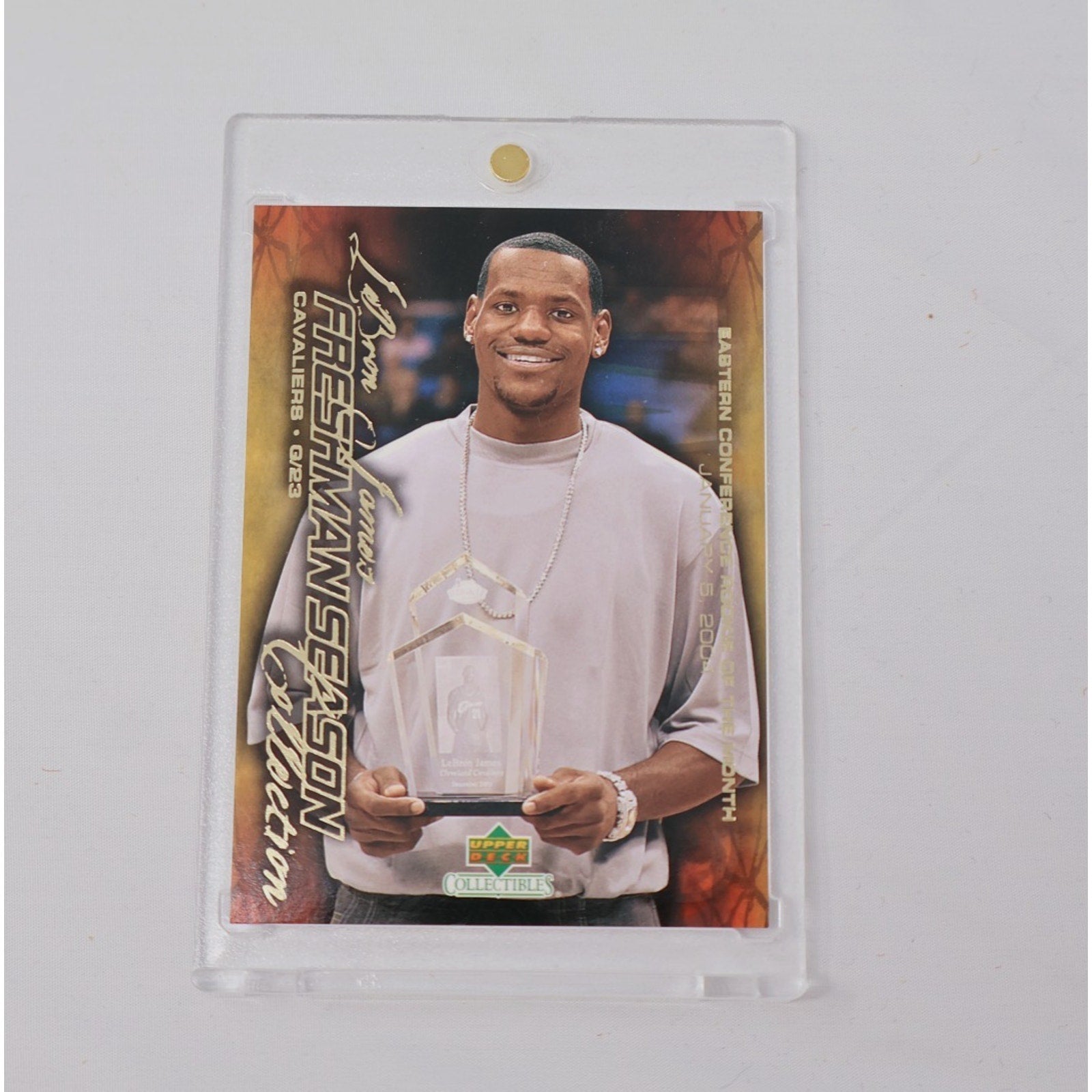 Lebron James Rookie Of The Month #35 2003-2004 Upper Deck Freshman Season RC