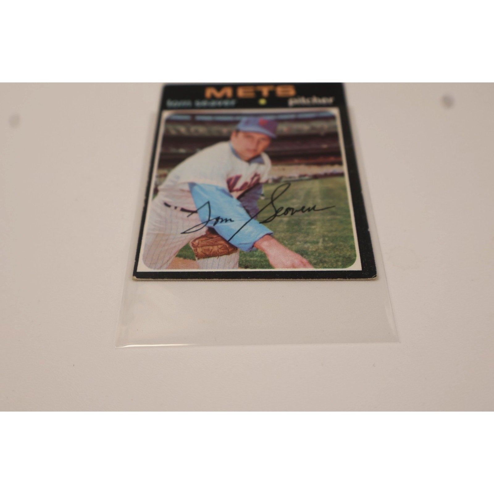 Tom Seaver 1971 Topps #160 New York Mets EX Off Center