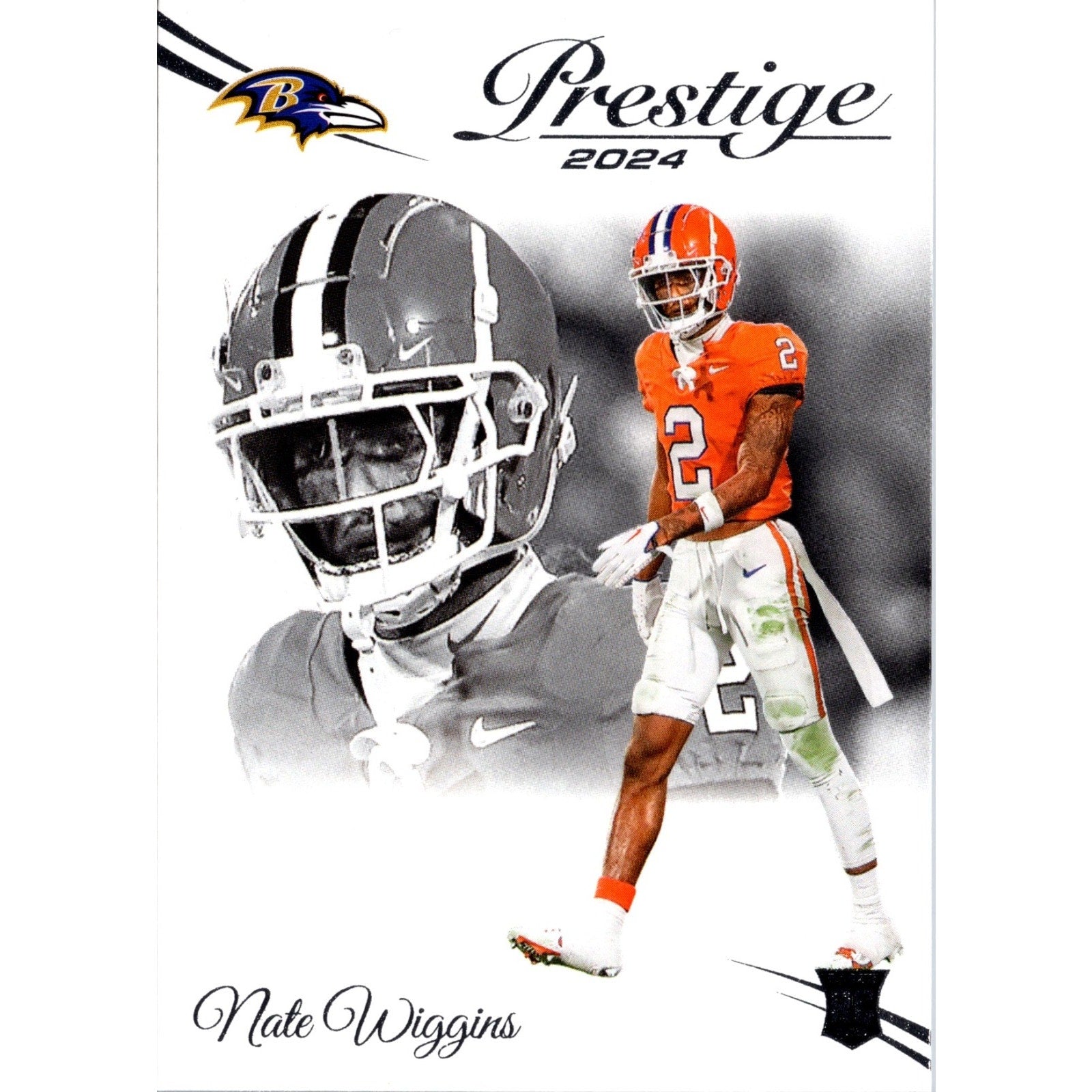 Nate Wiggins 2024 Panini Prestige #314 RC Rookie Baltimore Ravens