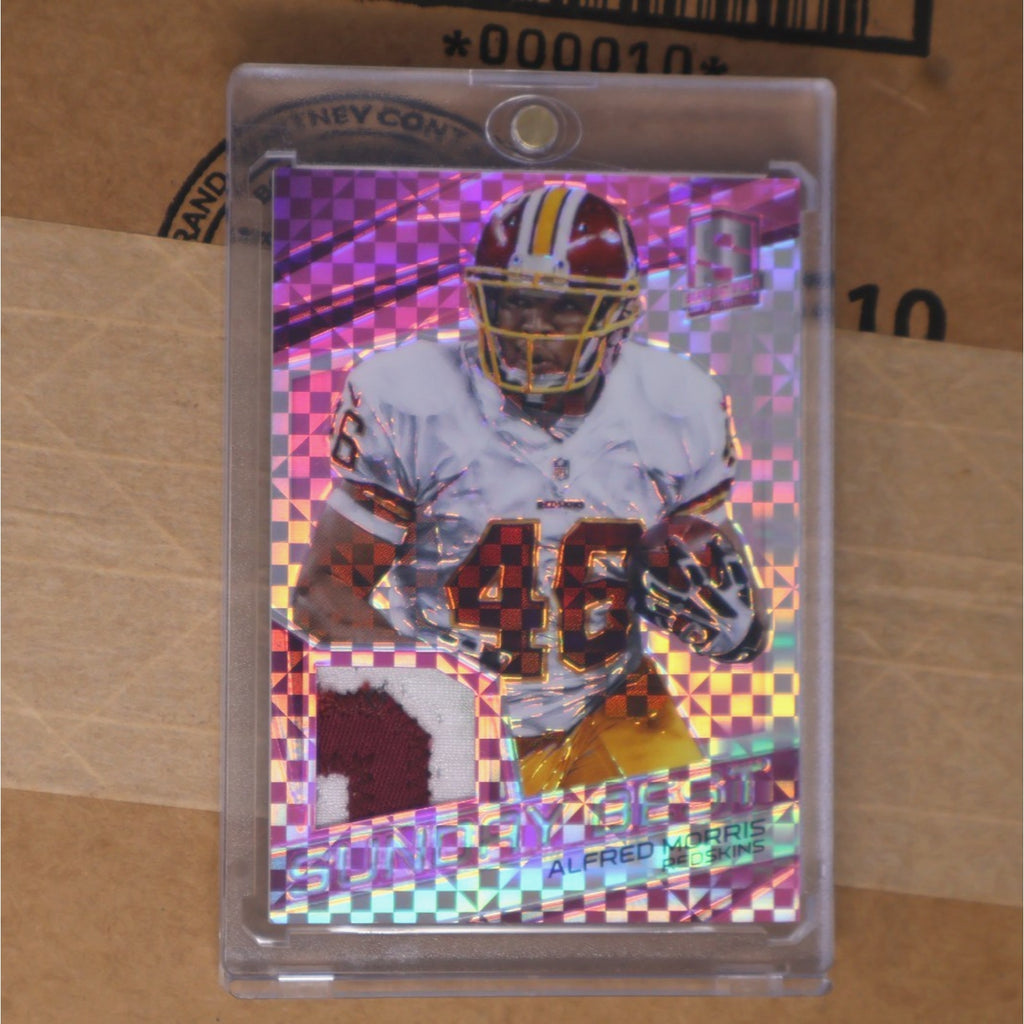 Alfred Morris 2015 Panini Spectra Sunday Best GU Jersey Card Pink Prizm /10