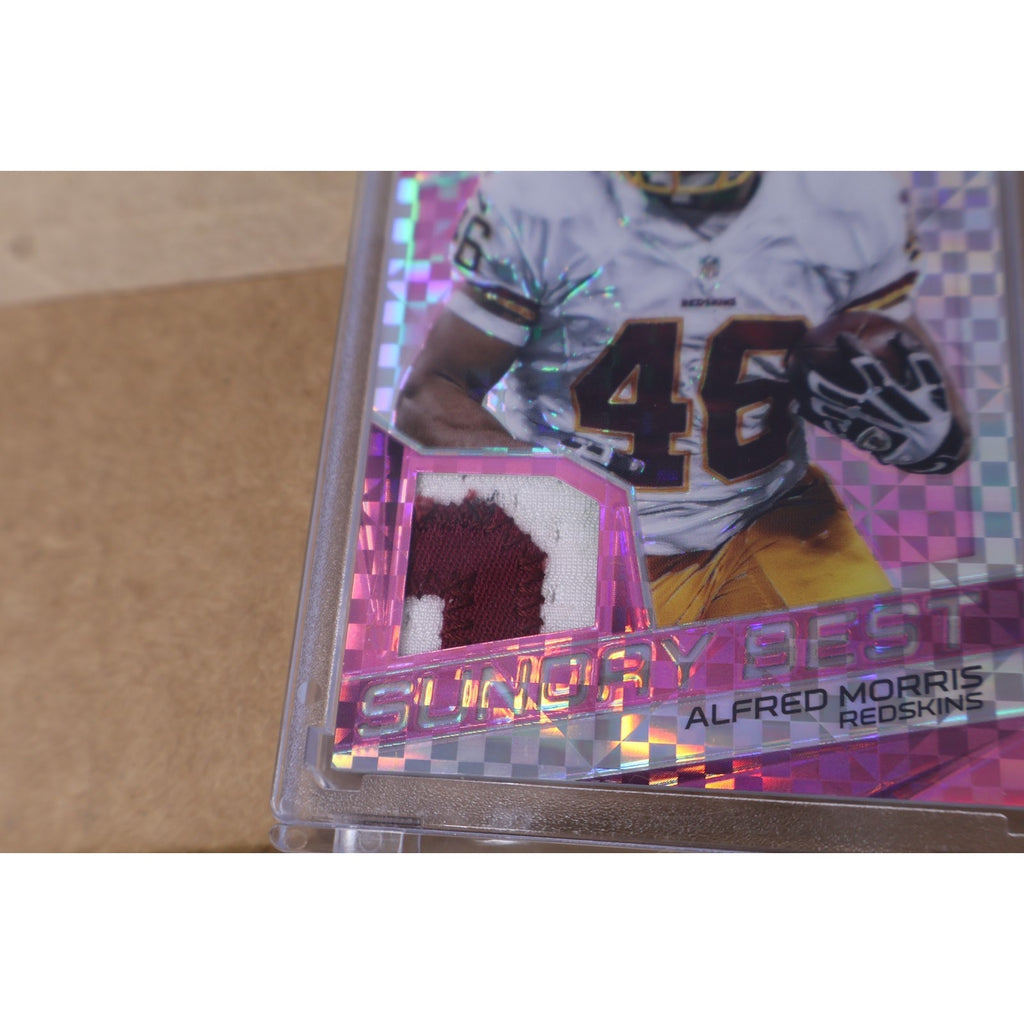 Alfred Morris 2015 Panini Spectra Sunday Best GU Jersey Card Pink Prizm /10