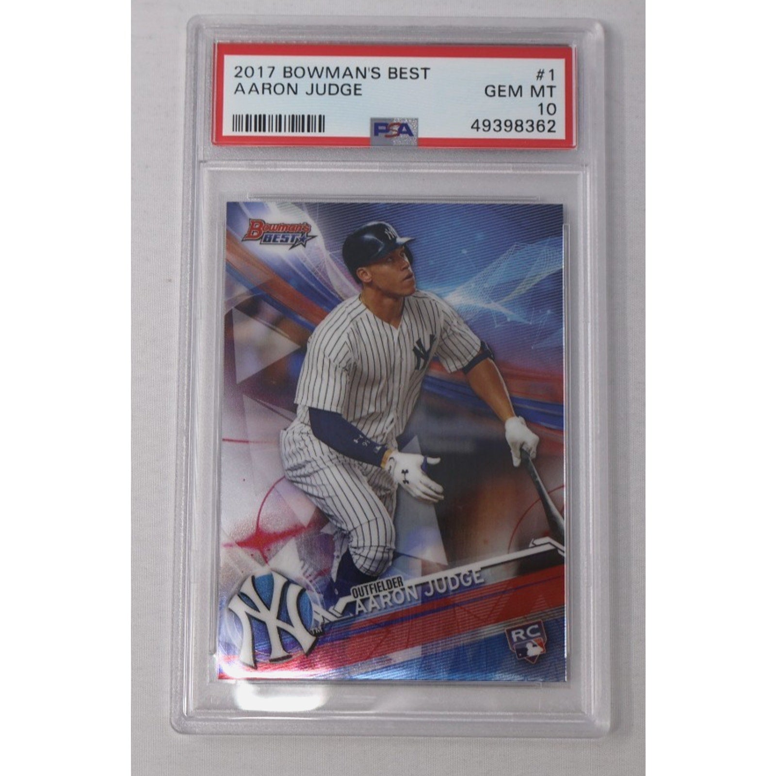 Aaron Judge 2017 Bowman's Best RC #1 Rookie PSA 10 Gem Mint