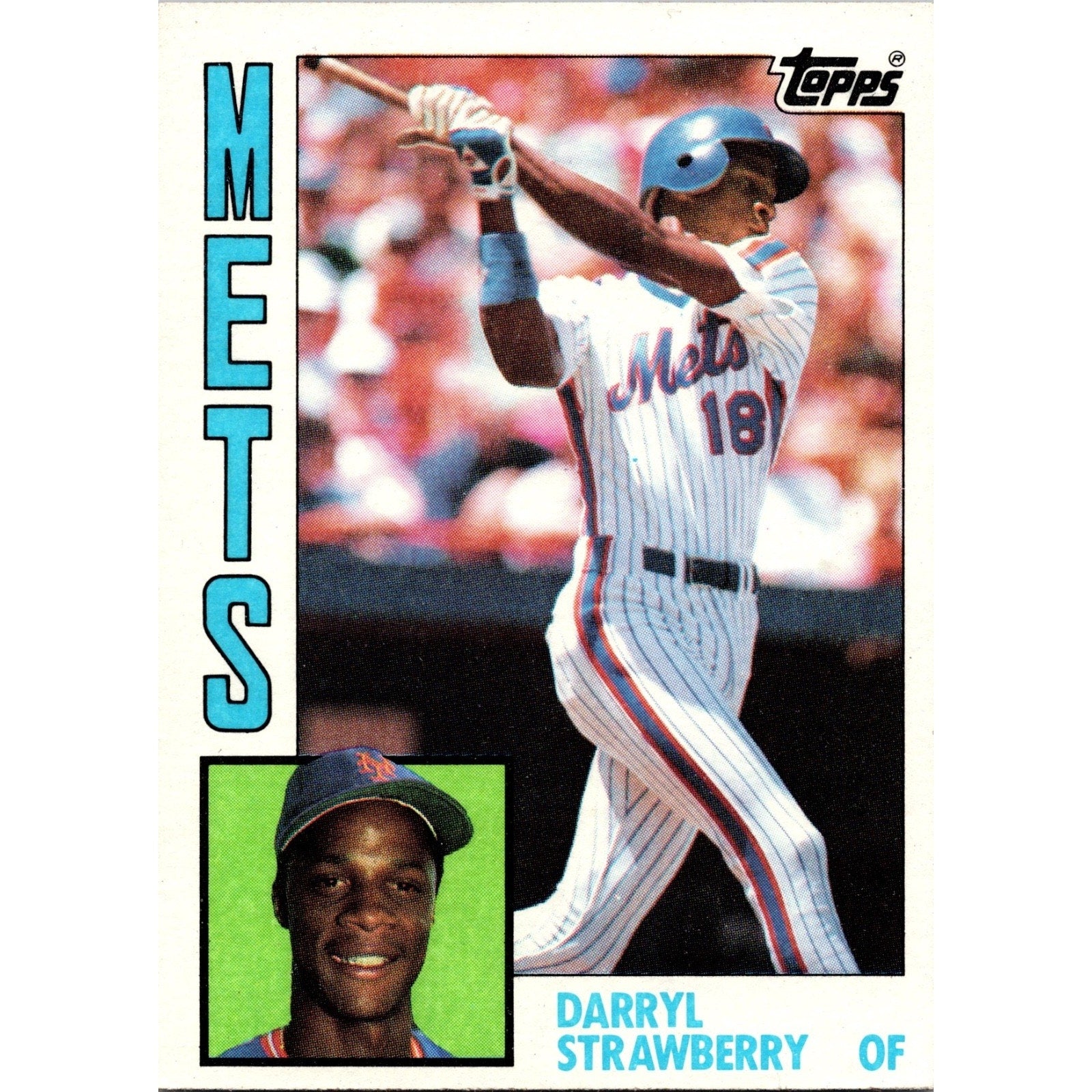 Darryl Strawberry 1984 Topps #182 RC Rookie NM New York Mets
