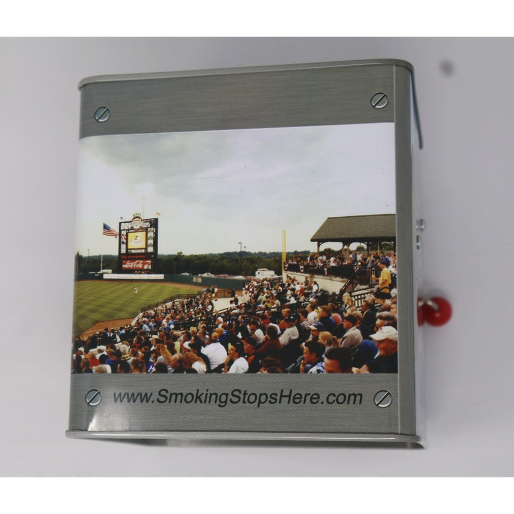 Additional stadium crowd artwork panel on Aberdeen IronBirds collectible box