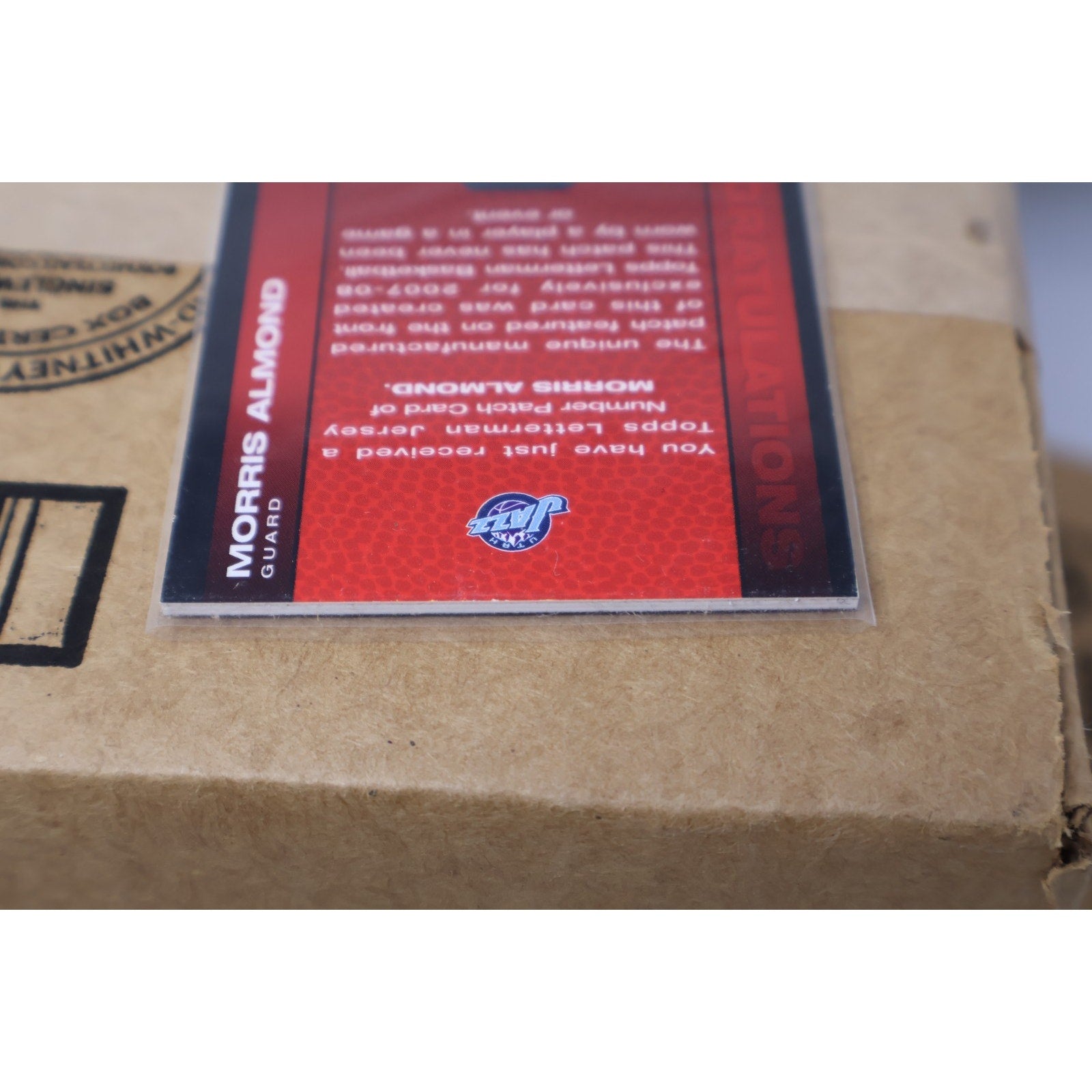 Morris Almond 2008 Topps Letterman Team Logo RPA Rookie Patch Auto RC /75 Mint