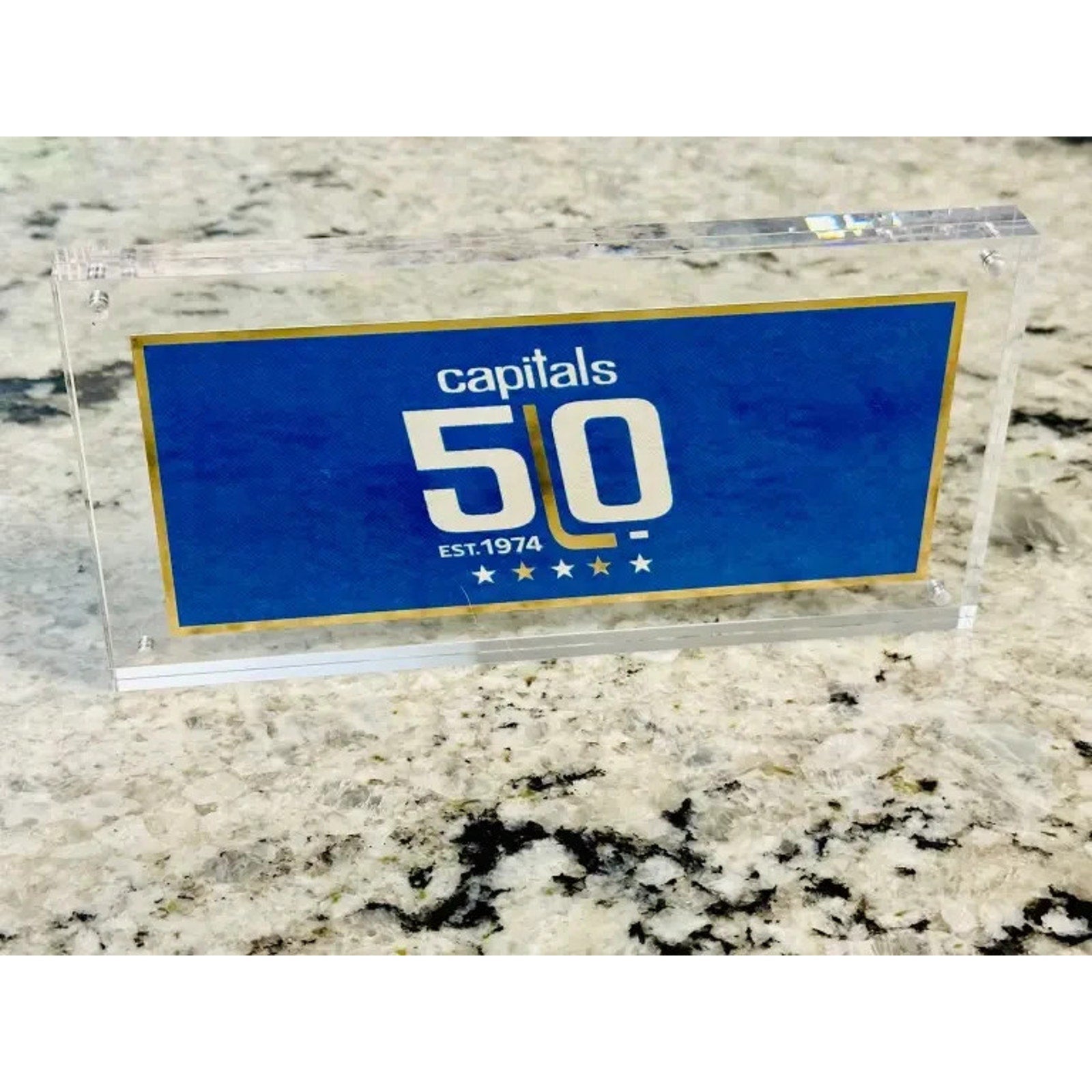 Washington Capitals 50th Anniversary Gift Box Patch Pins Puck Ticket New
