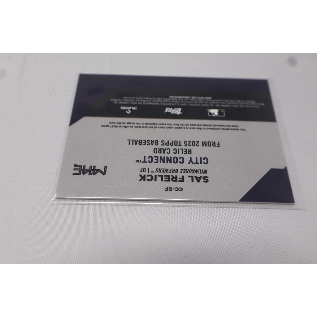 Sal Frelick 2025 Topps Series 1 City Connect Jersey Patch #CC-SF Milwaukee