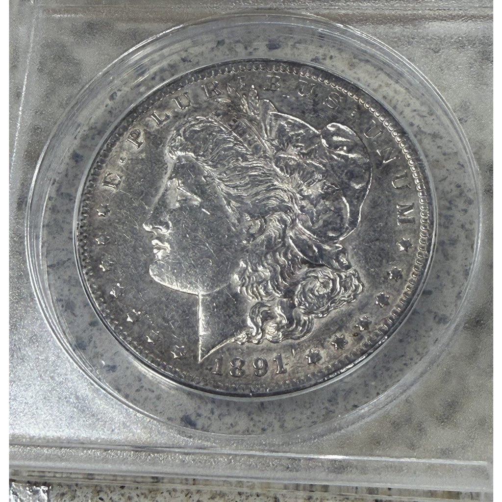 1891-CC Morgan Silver Dollar Nice AU Details Eye Appeal Nice Strike