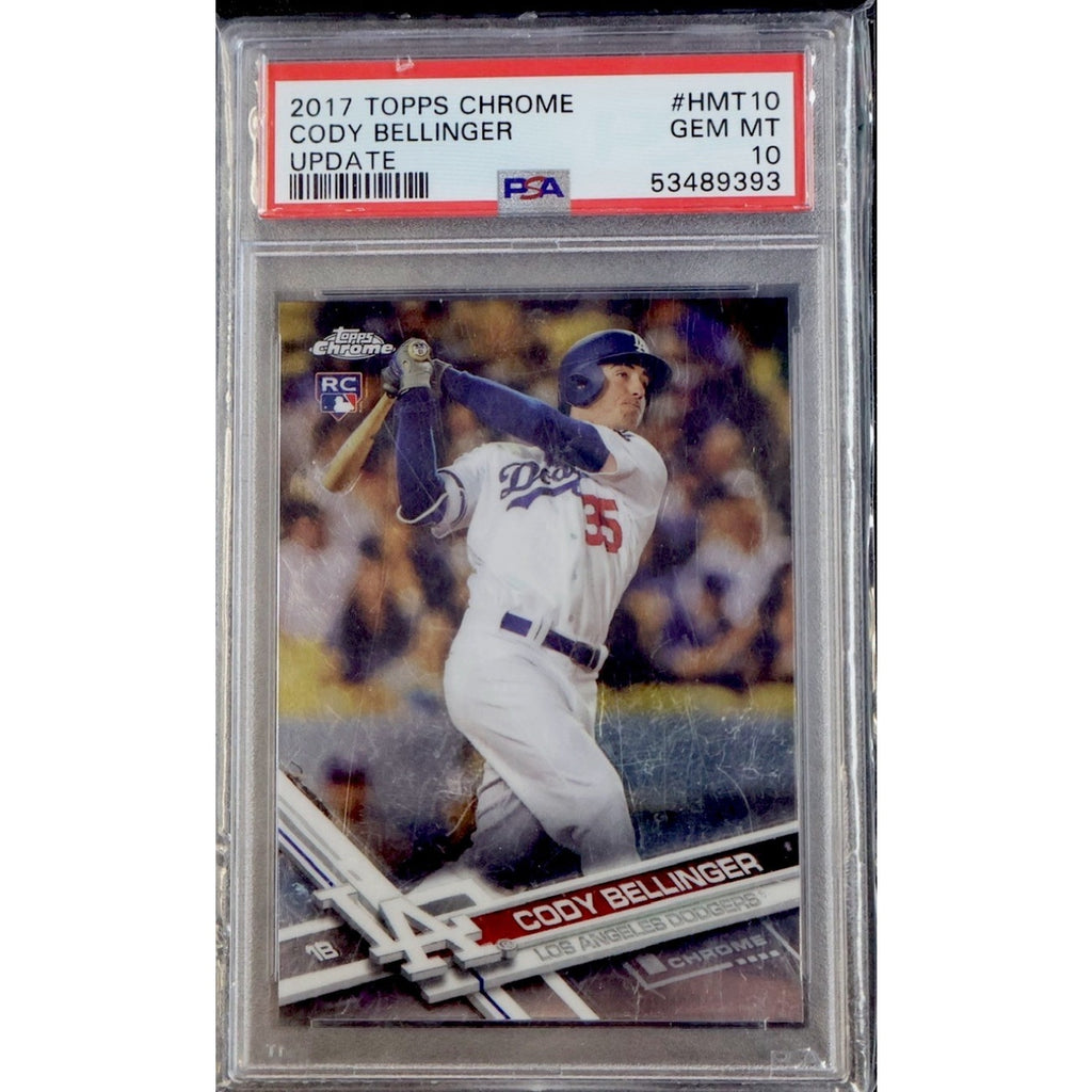 Cody Bellinger 2017 Topps Chrome RC 1 PSA 10 Gem Mint #HMT81 SP Dodgers Cubs 🔥
