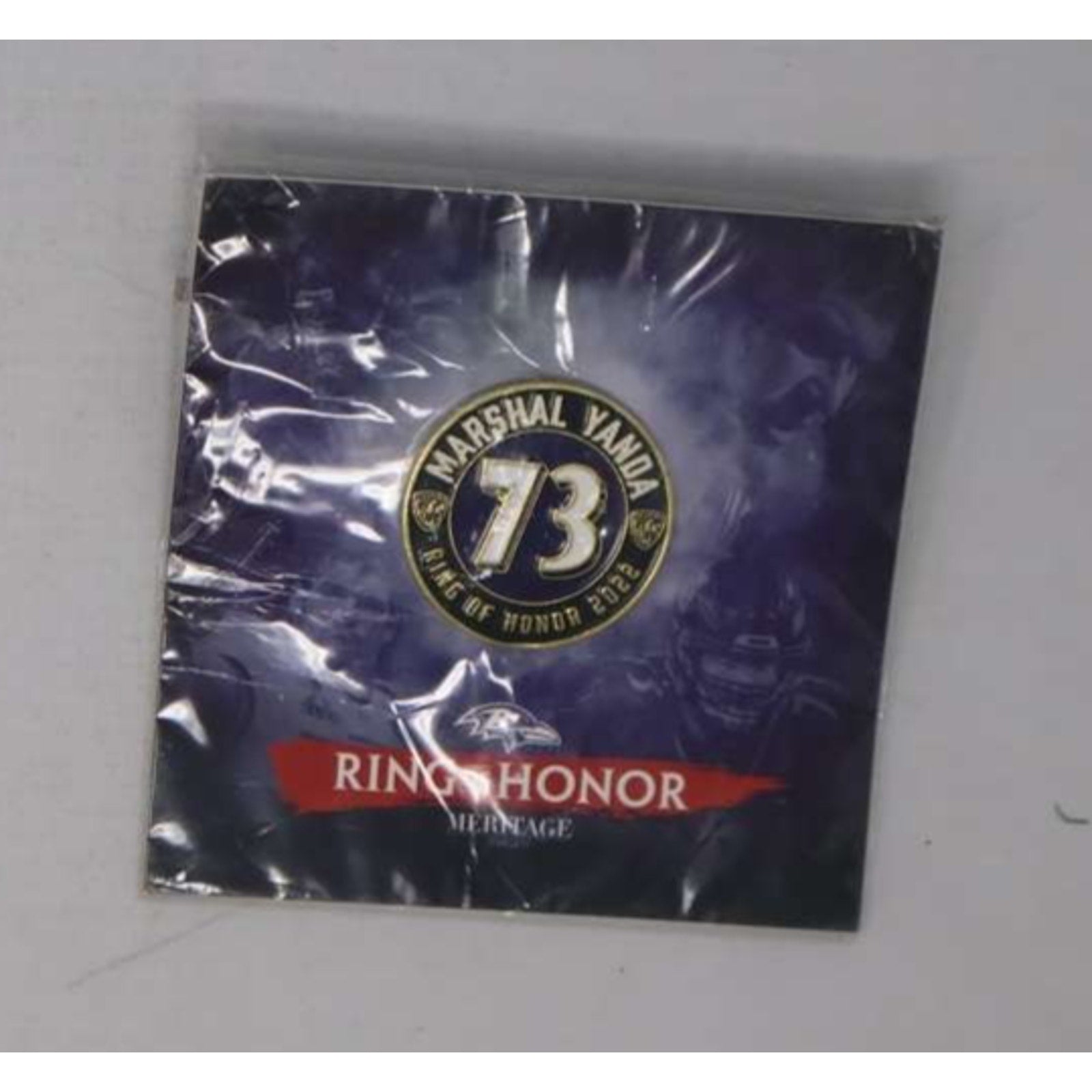 Baltimore Ravens Marshall Yanda Ring of Honor 2023 Commemorative Pin