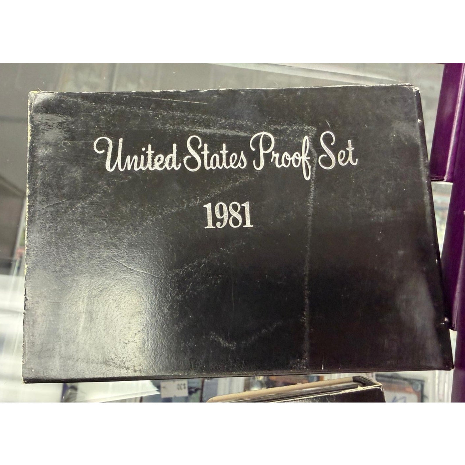 1981 United States Proof Set Original U.S. Mint Coin Collection Black Case