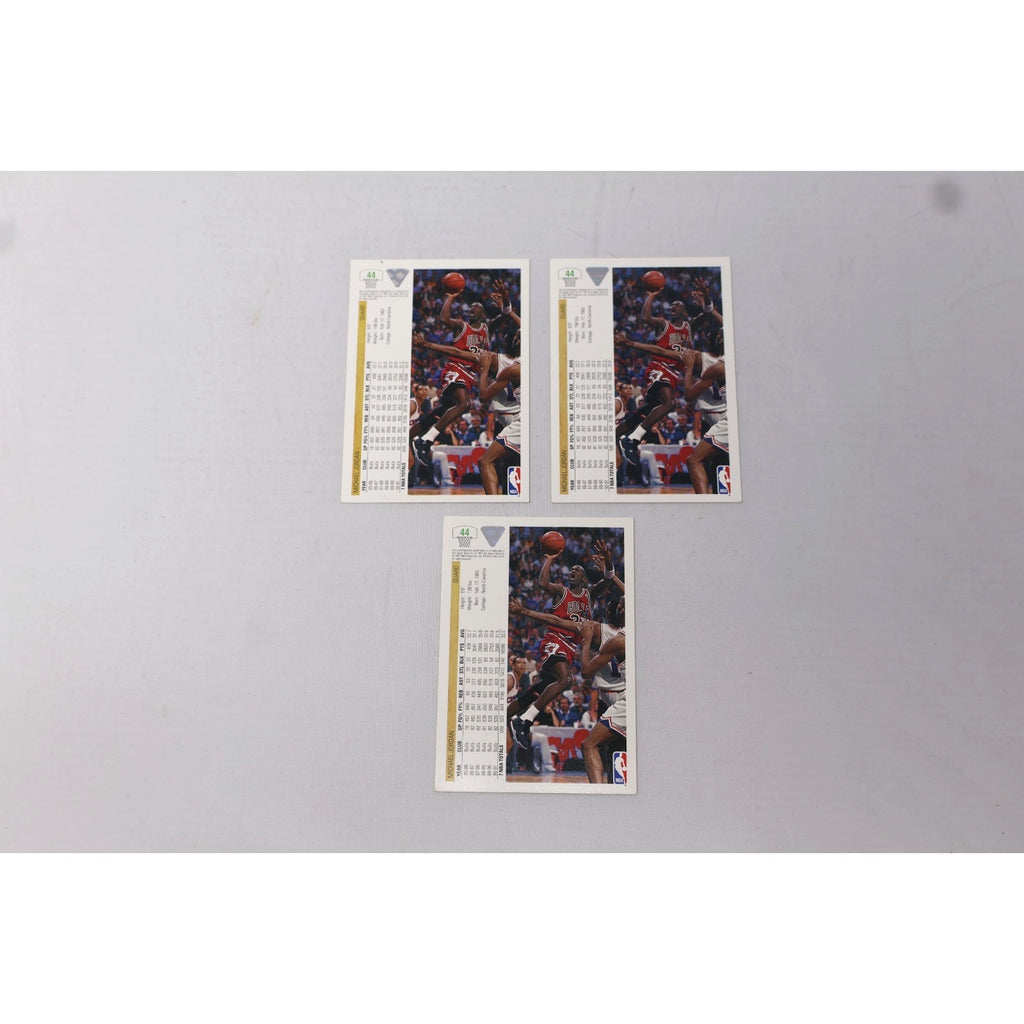 Lot Of 3 Michael Jordan 1991 Upper Deck #44 The Shadow Card NM