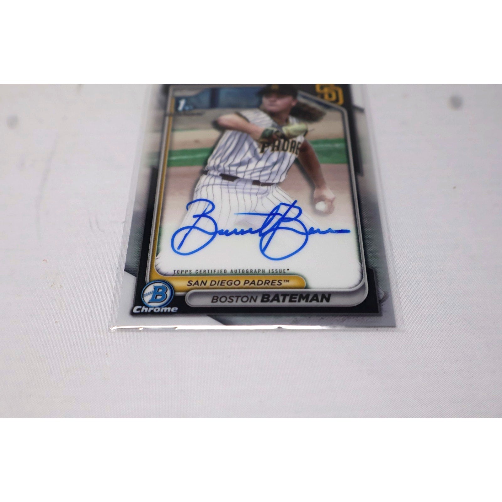 Boston Bateman 2024 1st Bowman Chrome Auto #CPA-BBA Signed Rookie Card RC