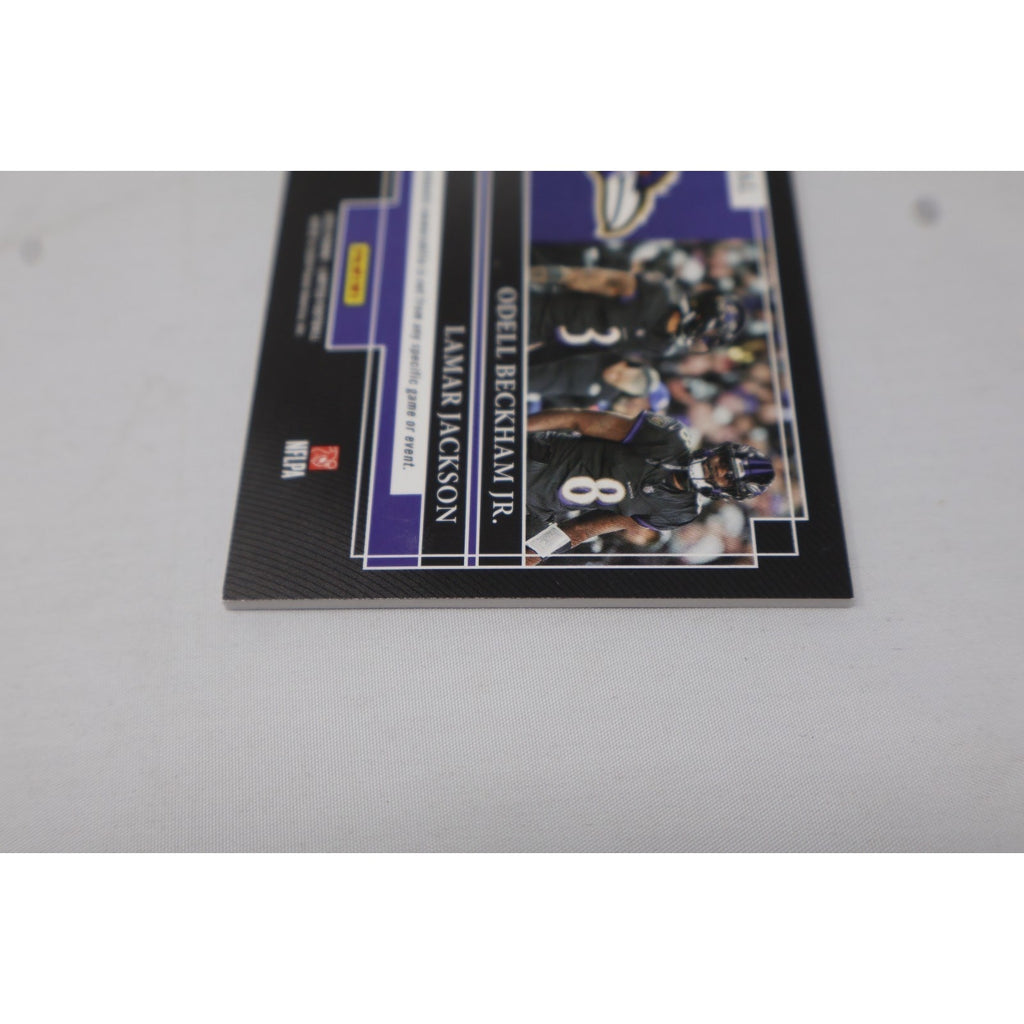 2023 Panini Limited Dynamic Duos Lamar Jackson Odell Beckham Jr. #DD-BAL /75