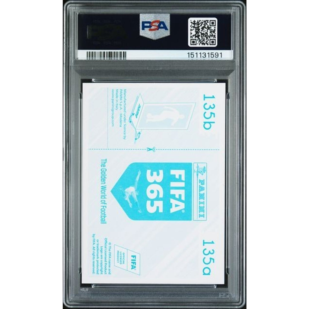 Kylian Mbappe 2018 Panini Fifa 365 #135 Blue Back PSA 9 Mint