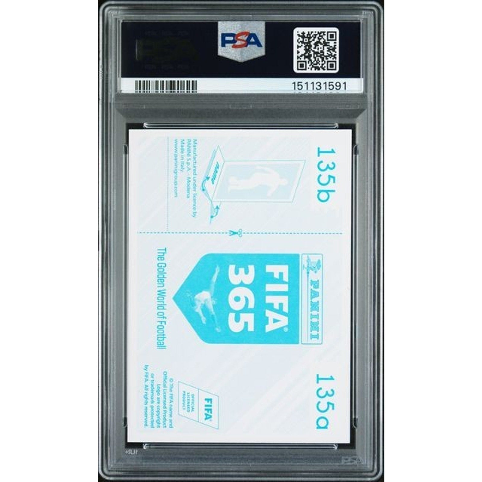 Kylian Mbappe 2018 Panini Fifa 365 #135 Blue Back PSA 9 Mint