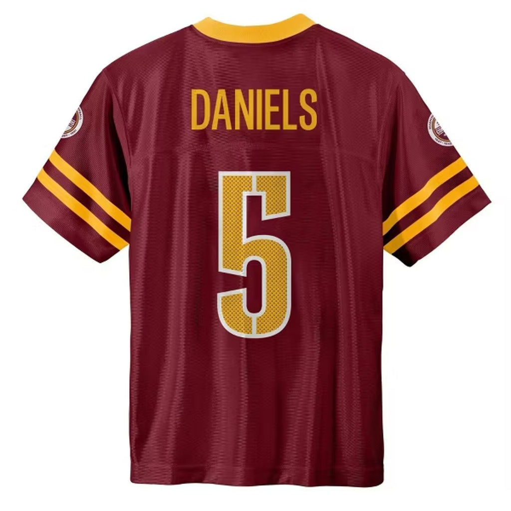 Washington Commanders Jayden Daniels Officially Licensed Home Jersey Kids L NWT