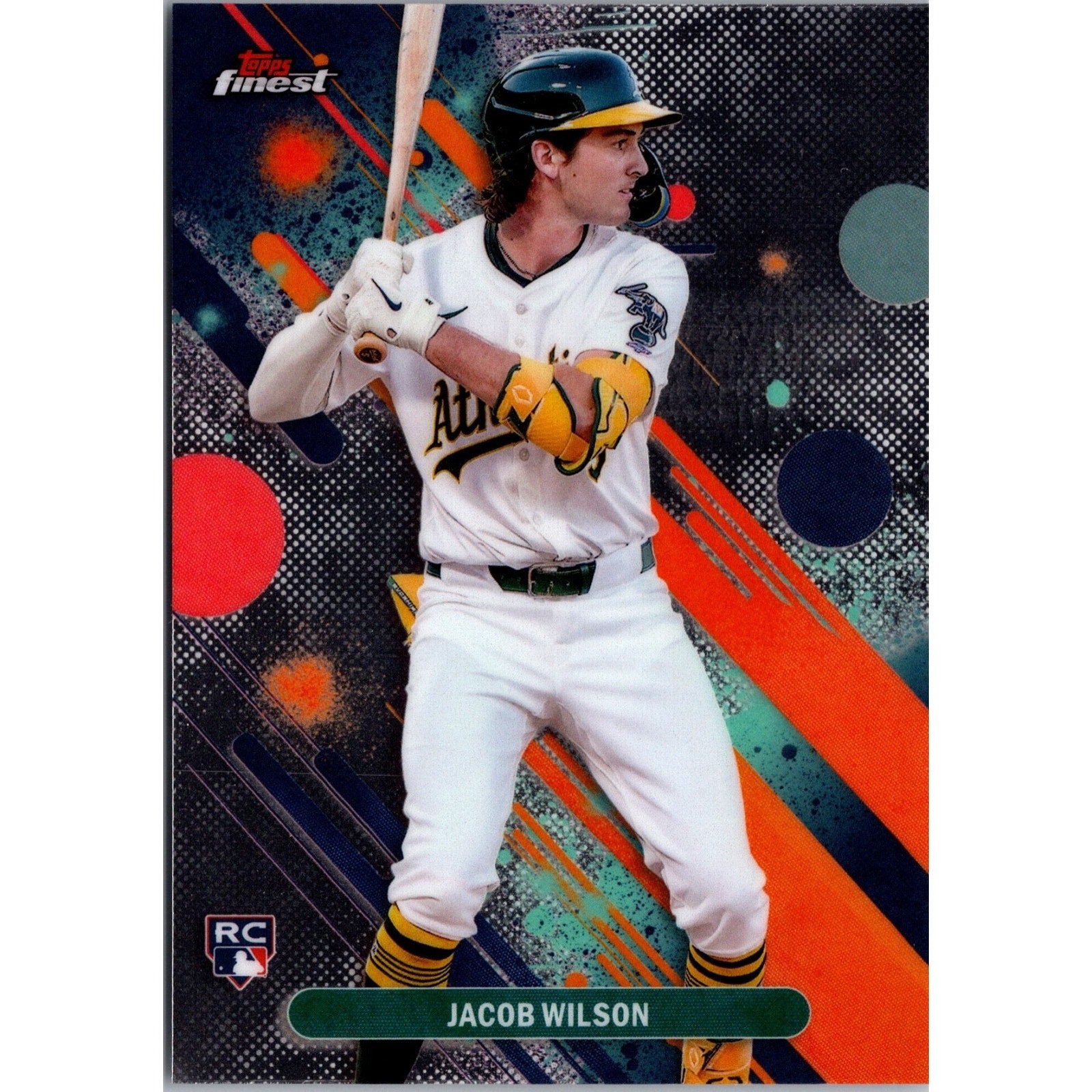 Jacob Wilson 2025 Topps Finest Rookie Base Common #61 Sacramento Athletics RC