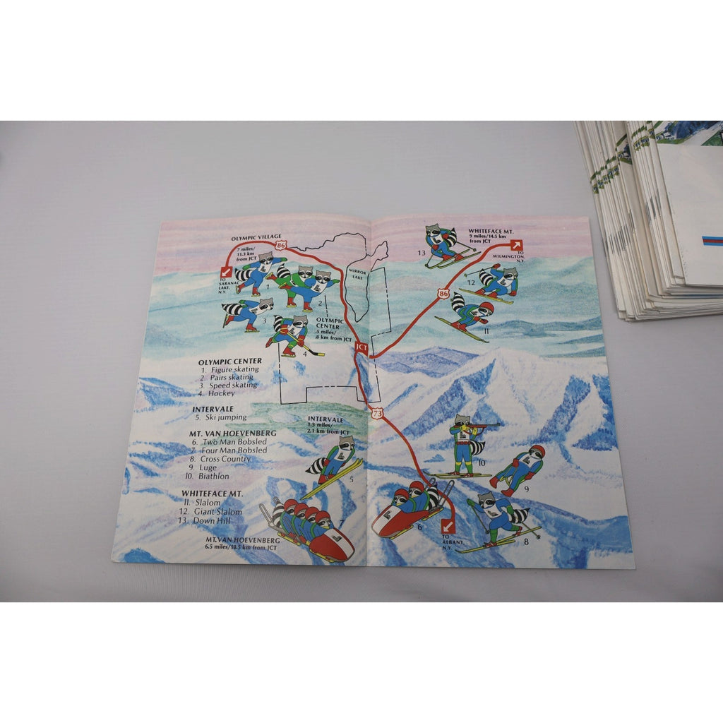 1980 Lake Placid Winter Olympics Fact Book,Guide Book Miracle On Ice Lot Of 50