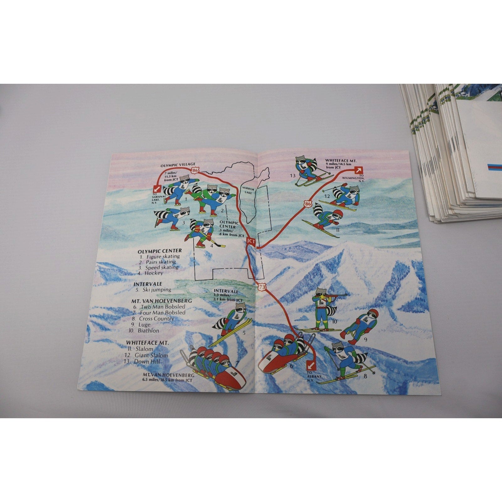 1980 Lake Placid Winter Olympics Fact Book,Guide Book Miracle On Ice Lot Of 50