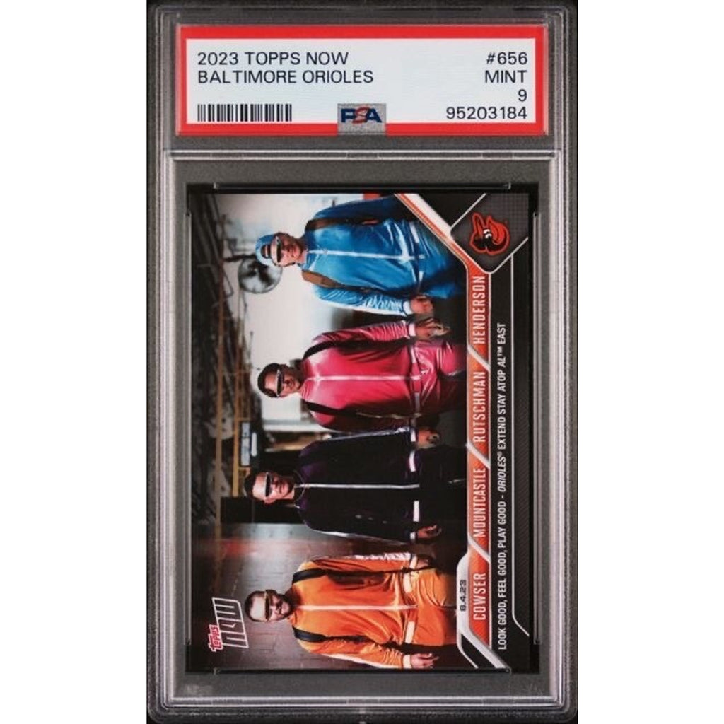 2023 Topps Now Cowser Mountcastle Adley Rutschman Gunnar Henderson PSA 9 #656