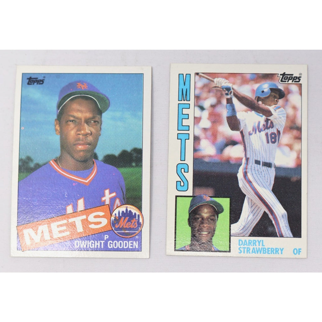 Lot Of 2 Topps Rookies RC Darryl Strawberry/Dwight Gooden NM
