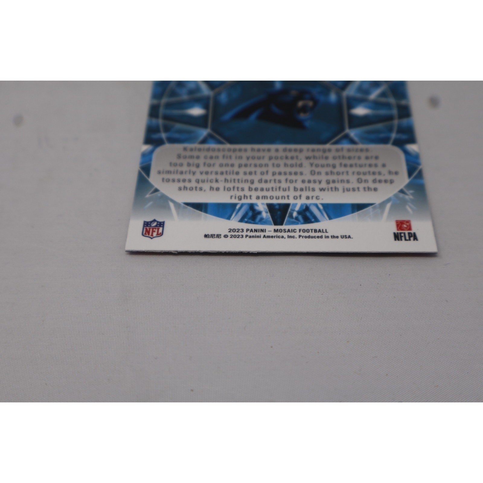 Bryce Young 2023 Panini Mosaic Rookie Kaleidoscopic SSP RC Panthers Case Hit