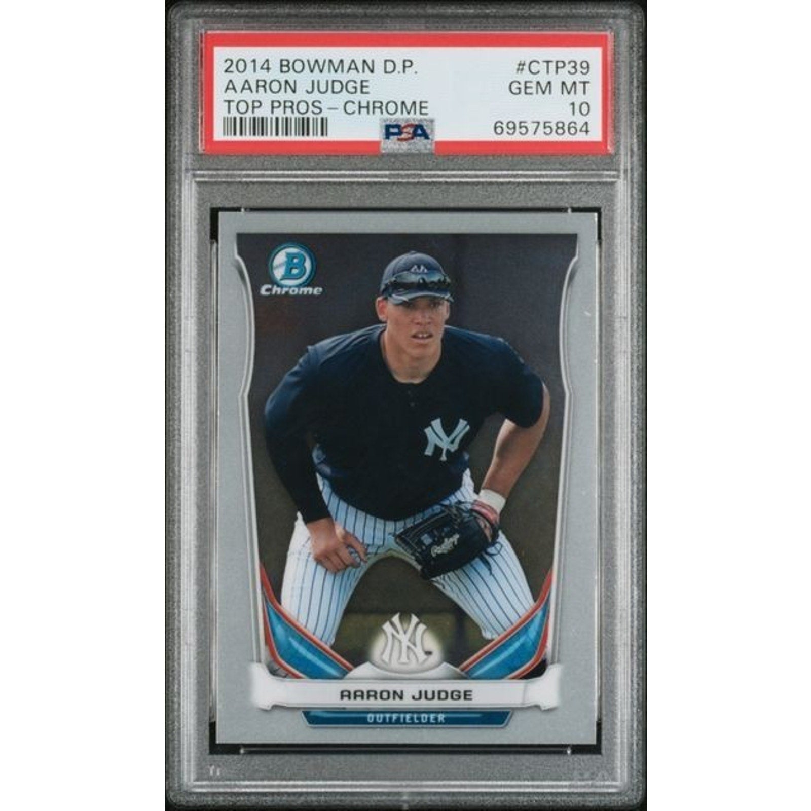 Aaron Judge 2014 Bowman Chrome Draft Picks Top Prospects #CTP-39 PSA 10