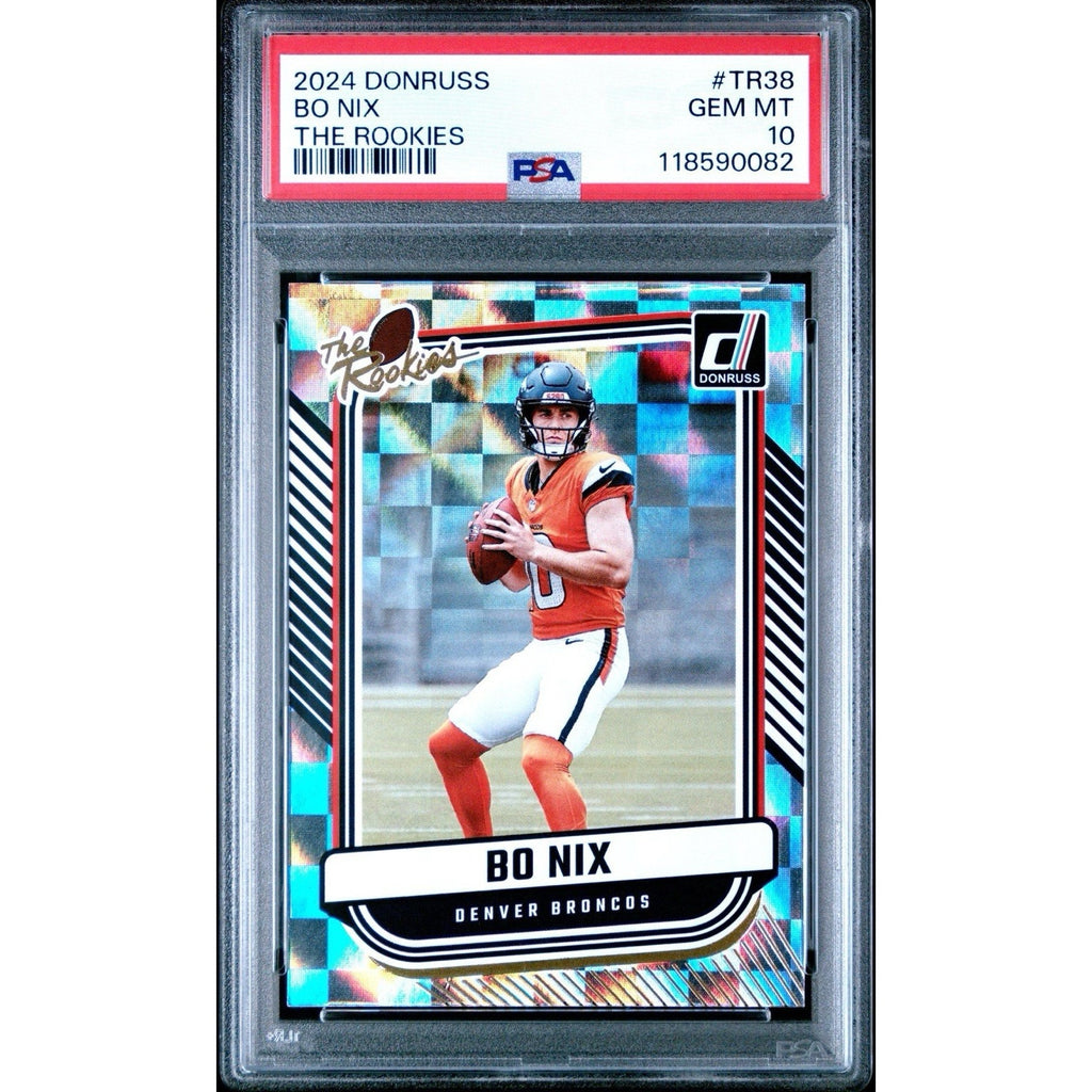 2024 BO NIX THE ROOKIES Donruss #TR38 ROOKIE RC PSA 10 Gem Broncos QB NFL