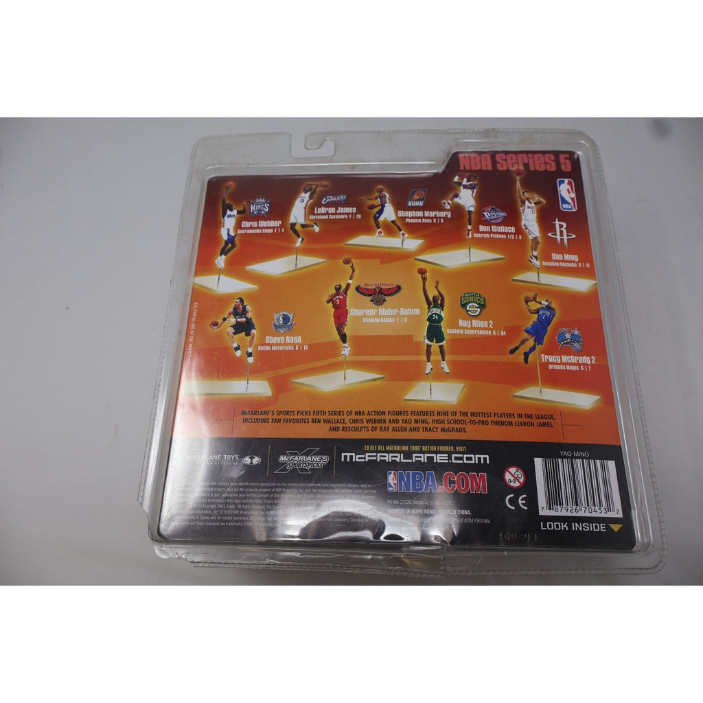 Lot Of 2 McFarlanes Series 5 Action Figure Debut Lebron James/Yao Ming NIB