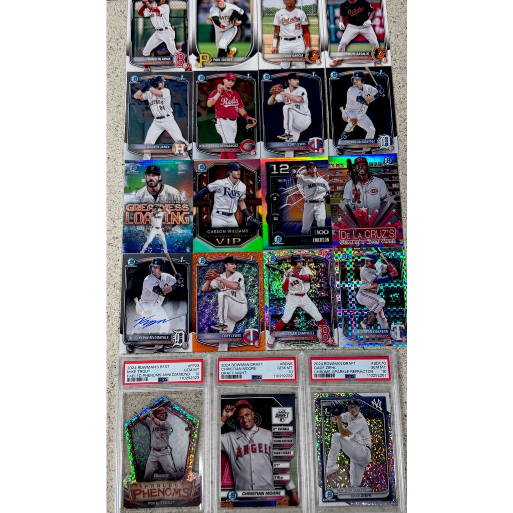 MLB 15-Card Repack Auto or Parallel Guaranteed Chance of PSA, Mystery Pack RCs