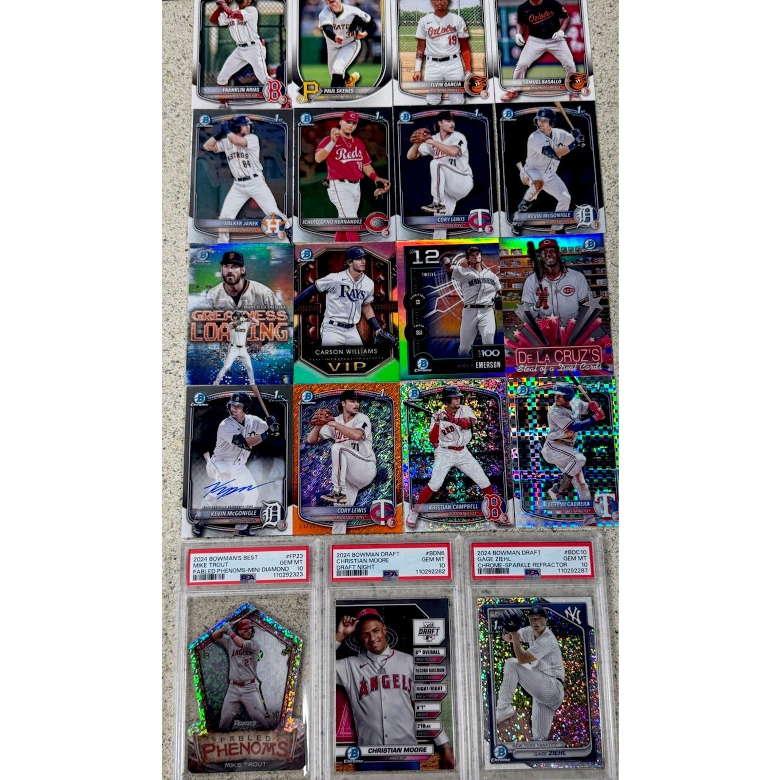 MLB 15-Card Repack Auto or Parallel Guaranteed Chance of PSA, Mystery Pack RCs