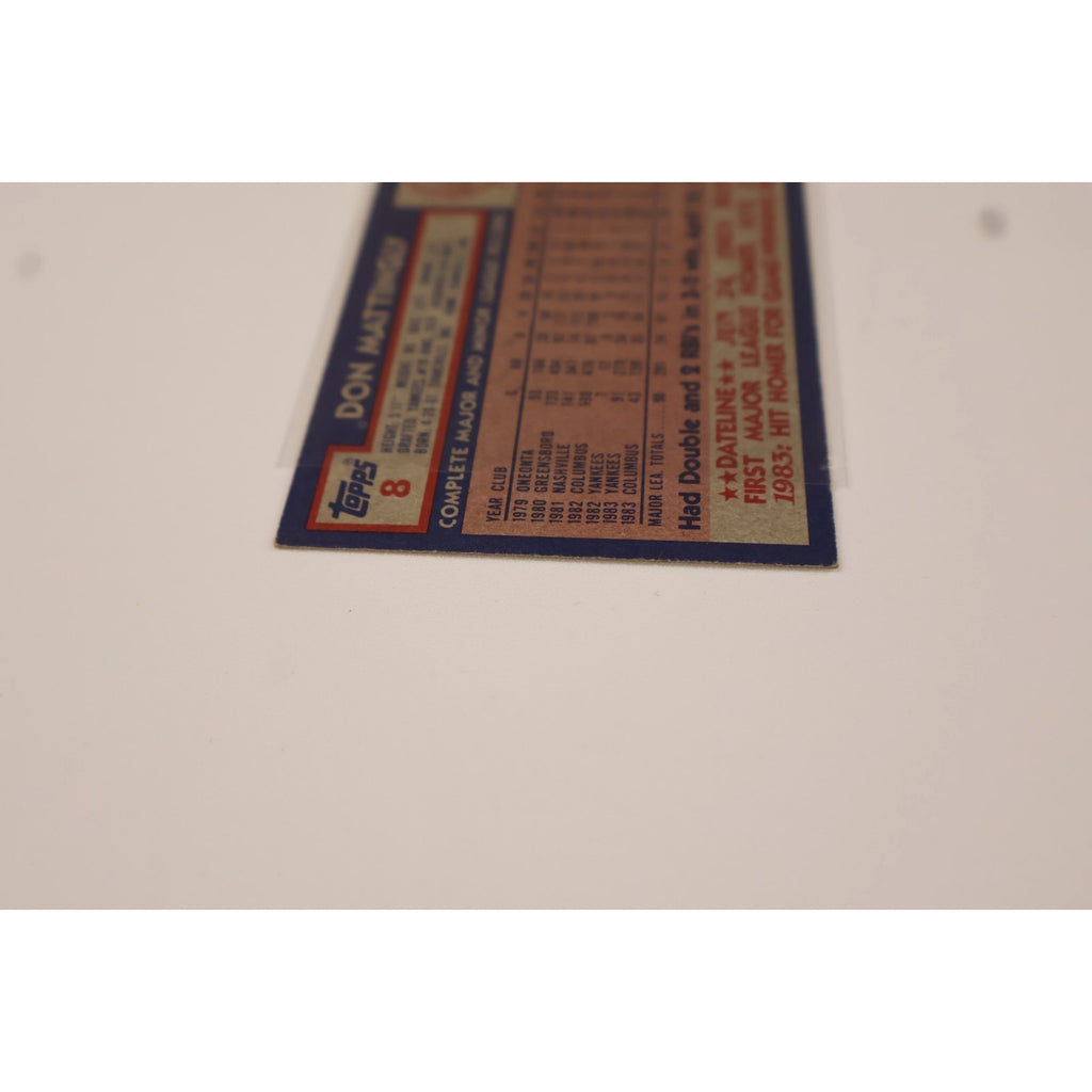 Don Mattingly 1984 Topps #8 (RC) Rookie NM+ New York Yankees