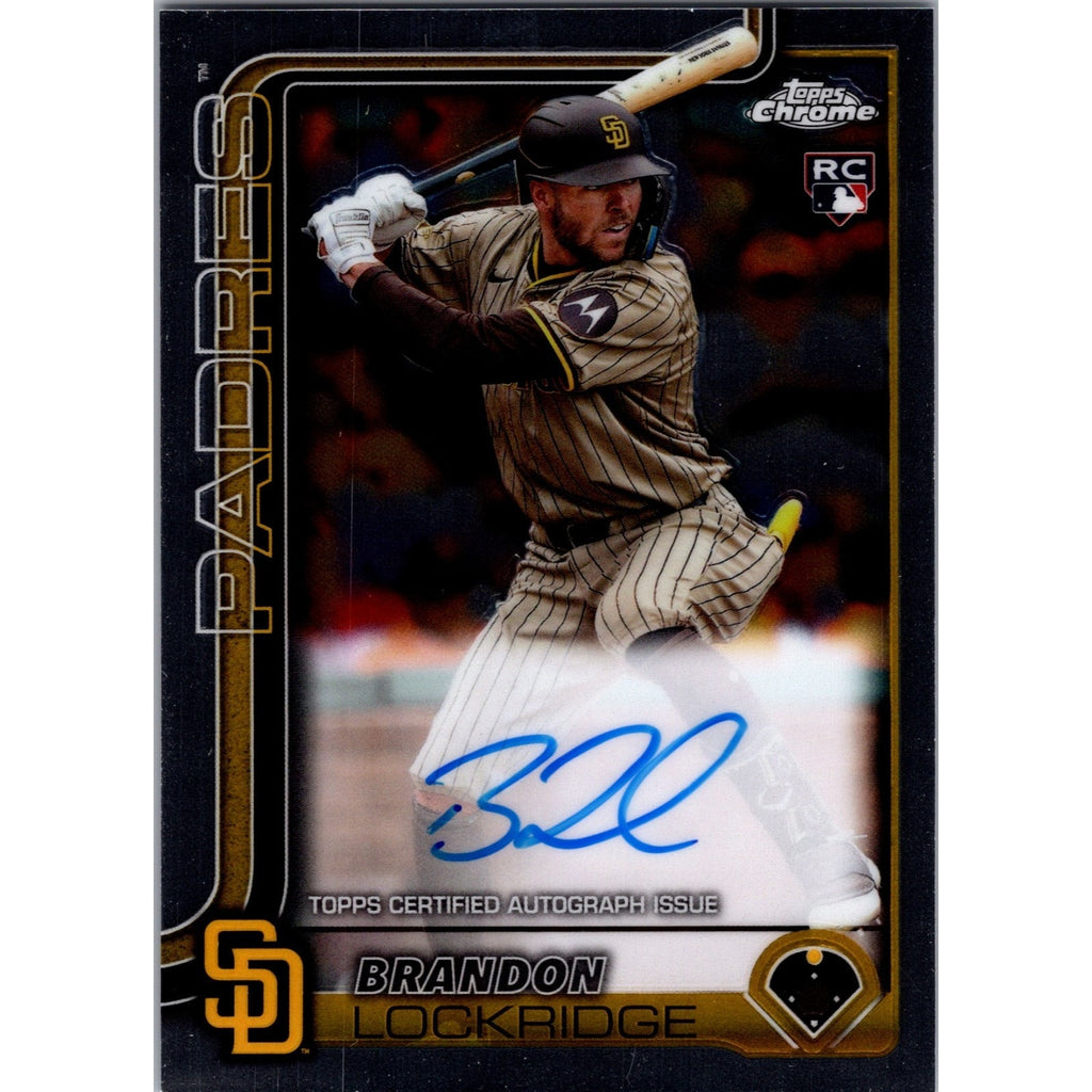 2025 Topps Chrome - BRANDON LOCKRIDGE (RC) On-Card AUTO #RA-BLO