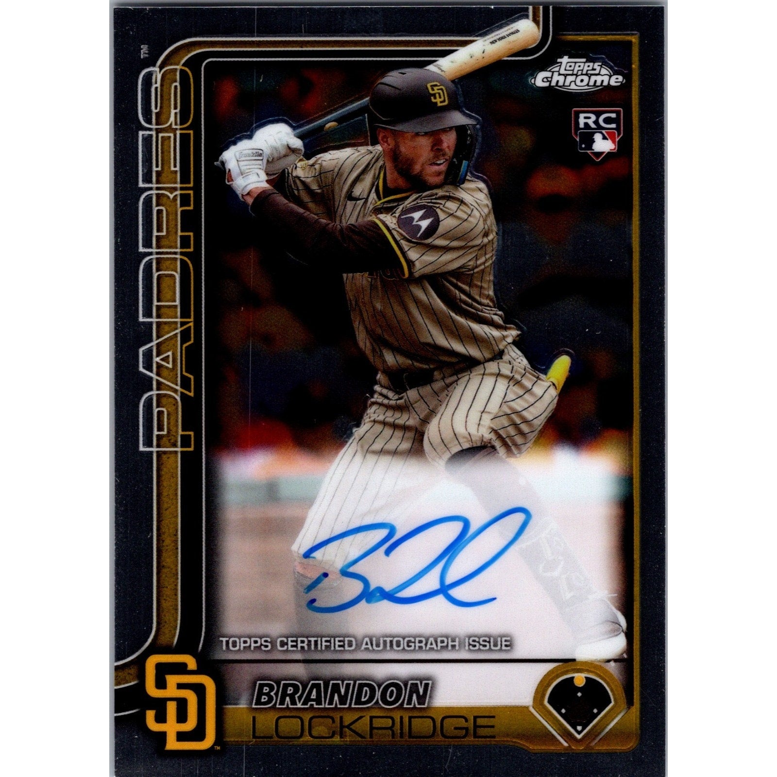 2025 Topps Chrome - BRANDON LOCKRIDGE (RC) On-Card AUTO #RA-BLO