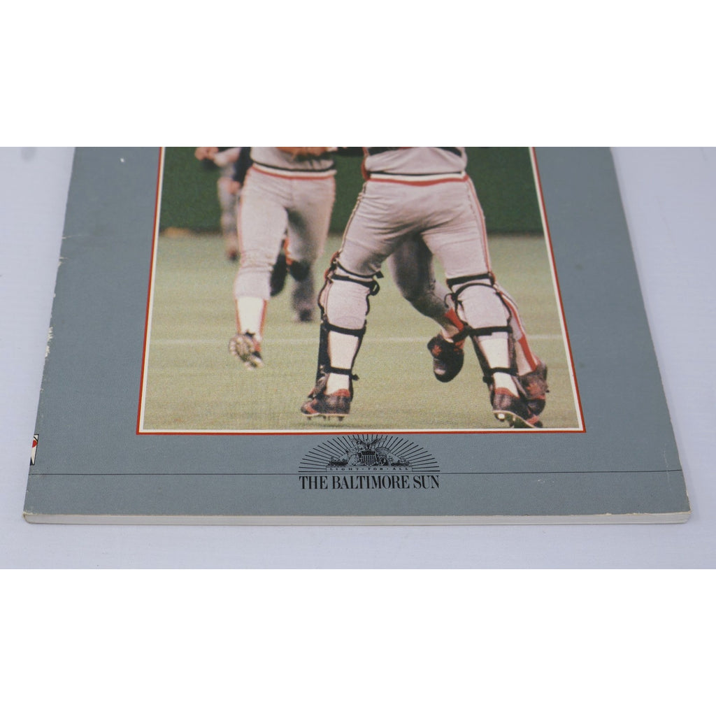 Additional angled view of 1983 Baltimore Orioles commemorative publication