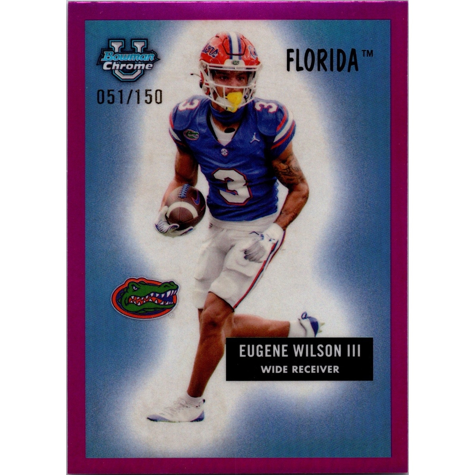 Eugene Wilson III #55B-10 Rookie /150 Pink Refractor 2024 Bowman Chrome U 1955